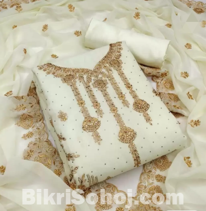 Embroidary Georjet Three Piece